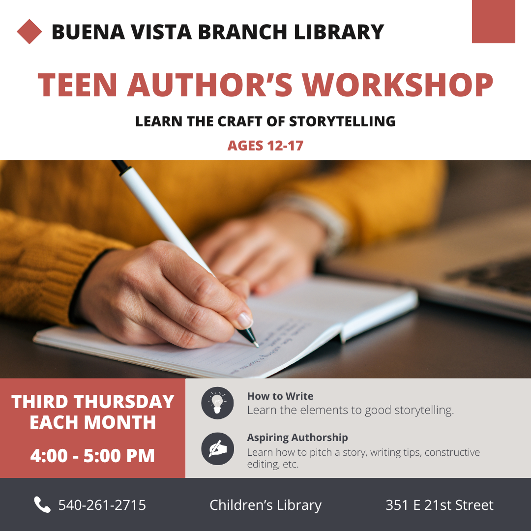 BV Teen Author's Workshop (FOR WEBSITE)